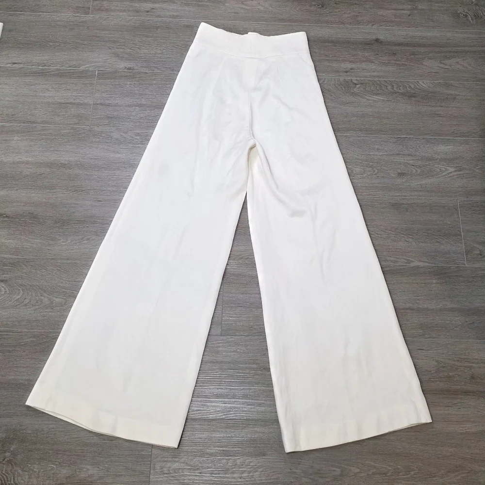 Vintage 70's Bell Bottom Pants High Waisted 26 Inch Waist 31 Inseam 14 Inch Bell - Picture 2 of 8